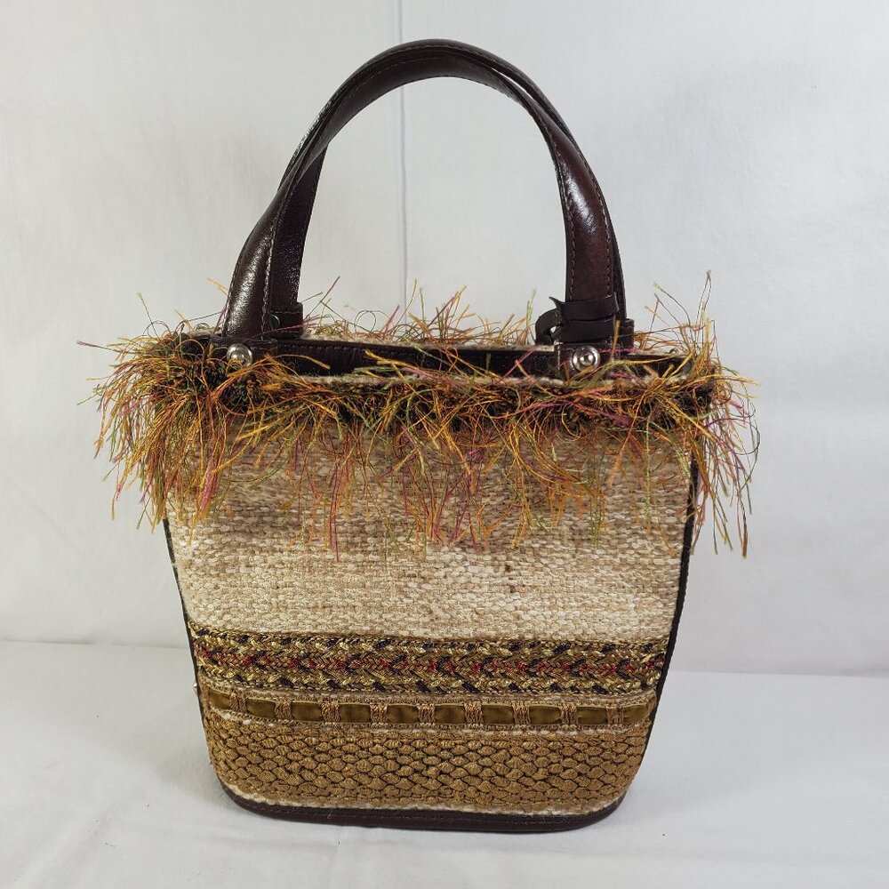 Brighton Limited Edition Retired Leather & Fabric handbag